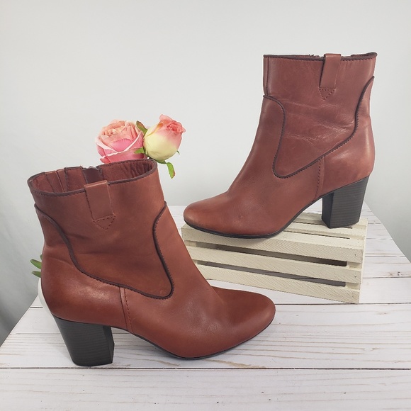 clarks cognac boots
